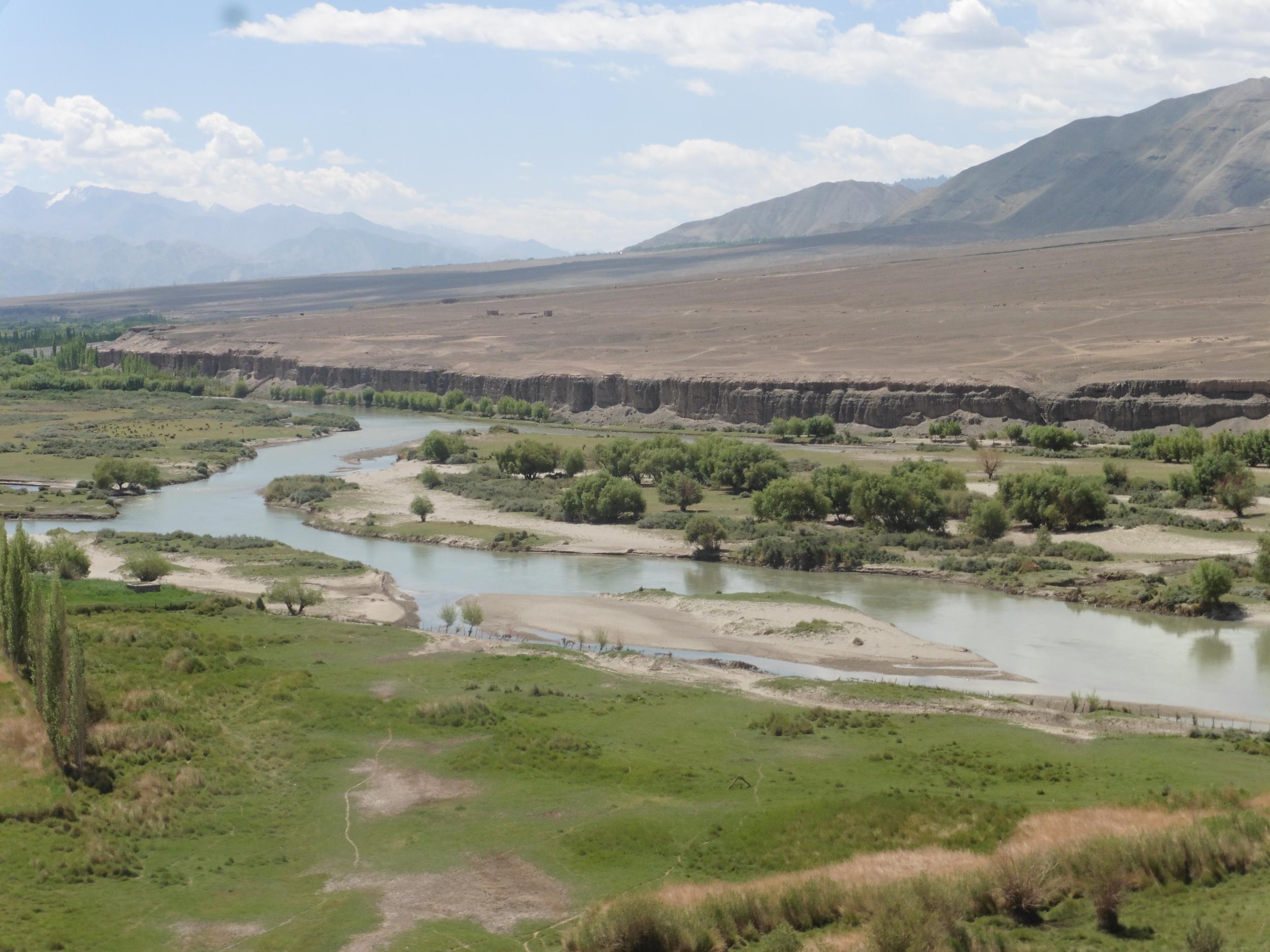 The Zanskar river brings life