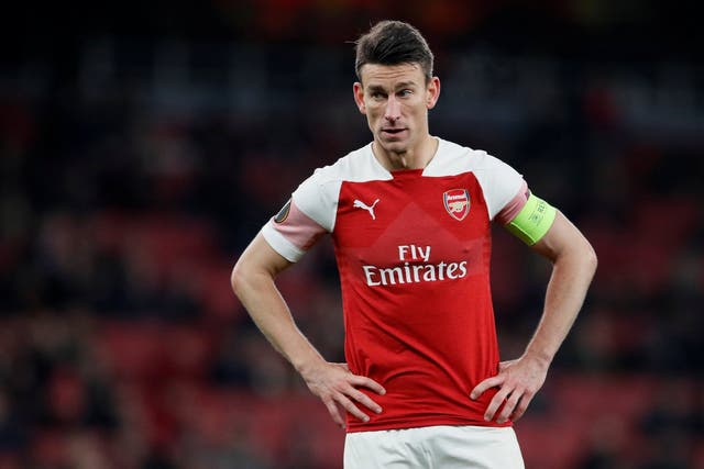 Laurent Koscielny returned after a long-term absence with achilles