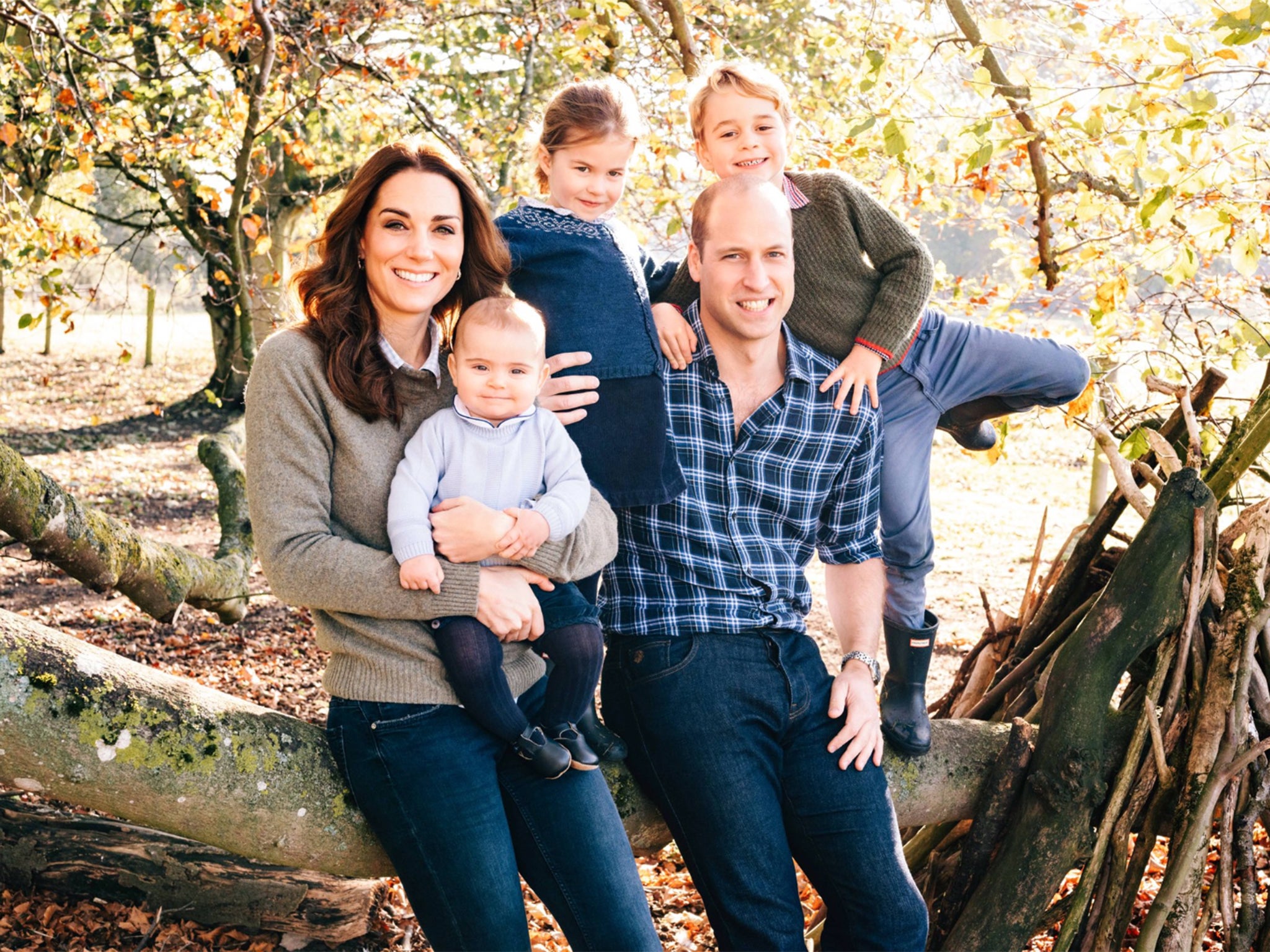 William and Kate's 2018 Christmas card features the whole family