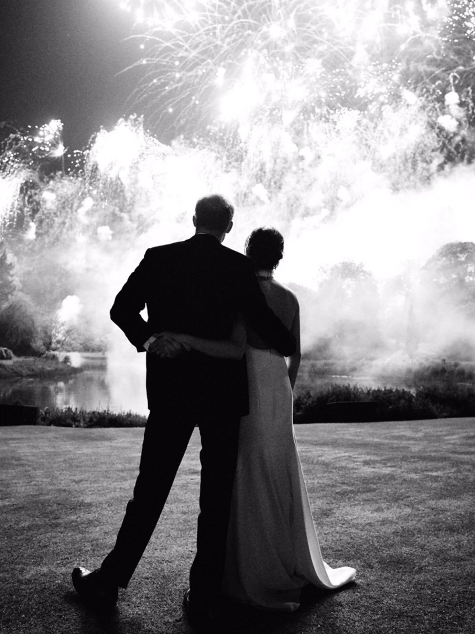 The Sussexes use previously unseen photo from their wedding day as their 2018 Christmas card