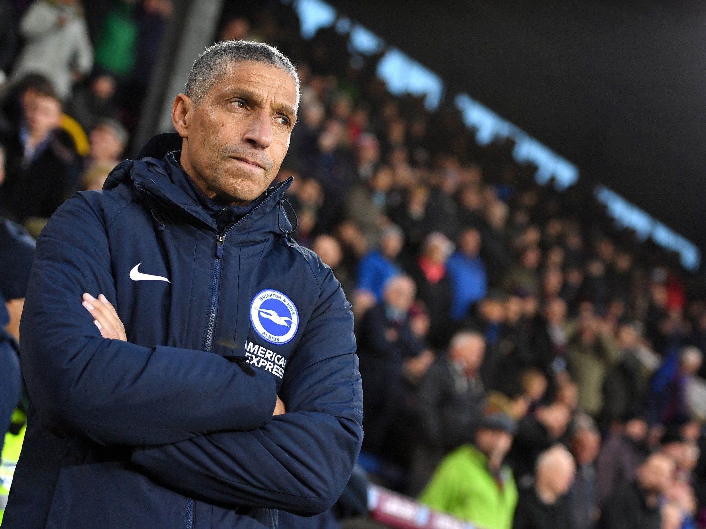 Chris Hughton is the only black manager in the Premier League