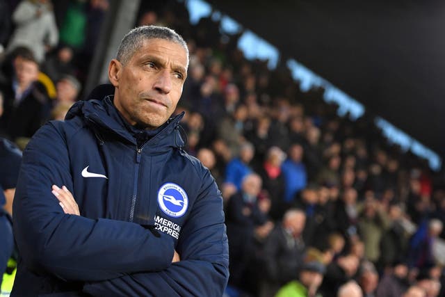 Chris Hughton is the only black manager in the Premier League