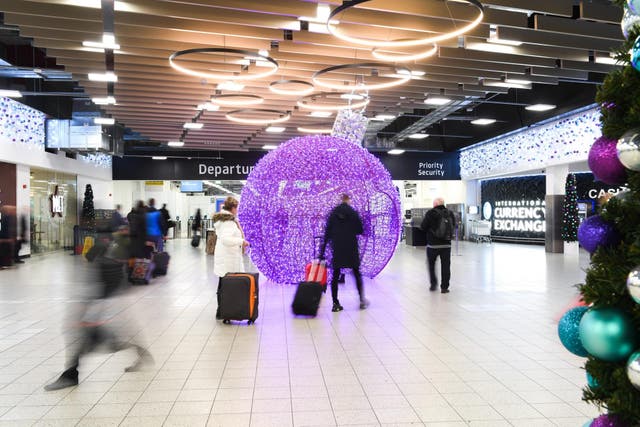 New look: the departures area at Luton airport