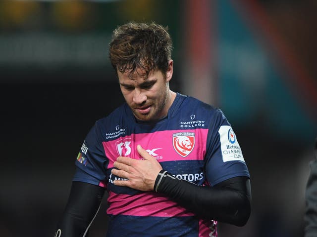 Danny Cipriani suffered a chest injury during Gloucester's defeat by Exeter