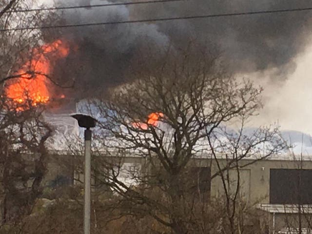 Visitors were evacuated from Chester Zoo after a fire broke out in the Monsoon Forest habitat area 15 December, 2018.