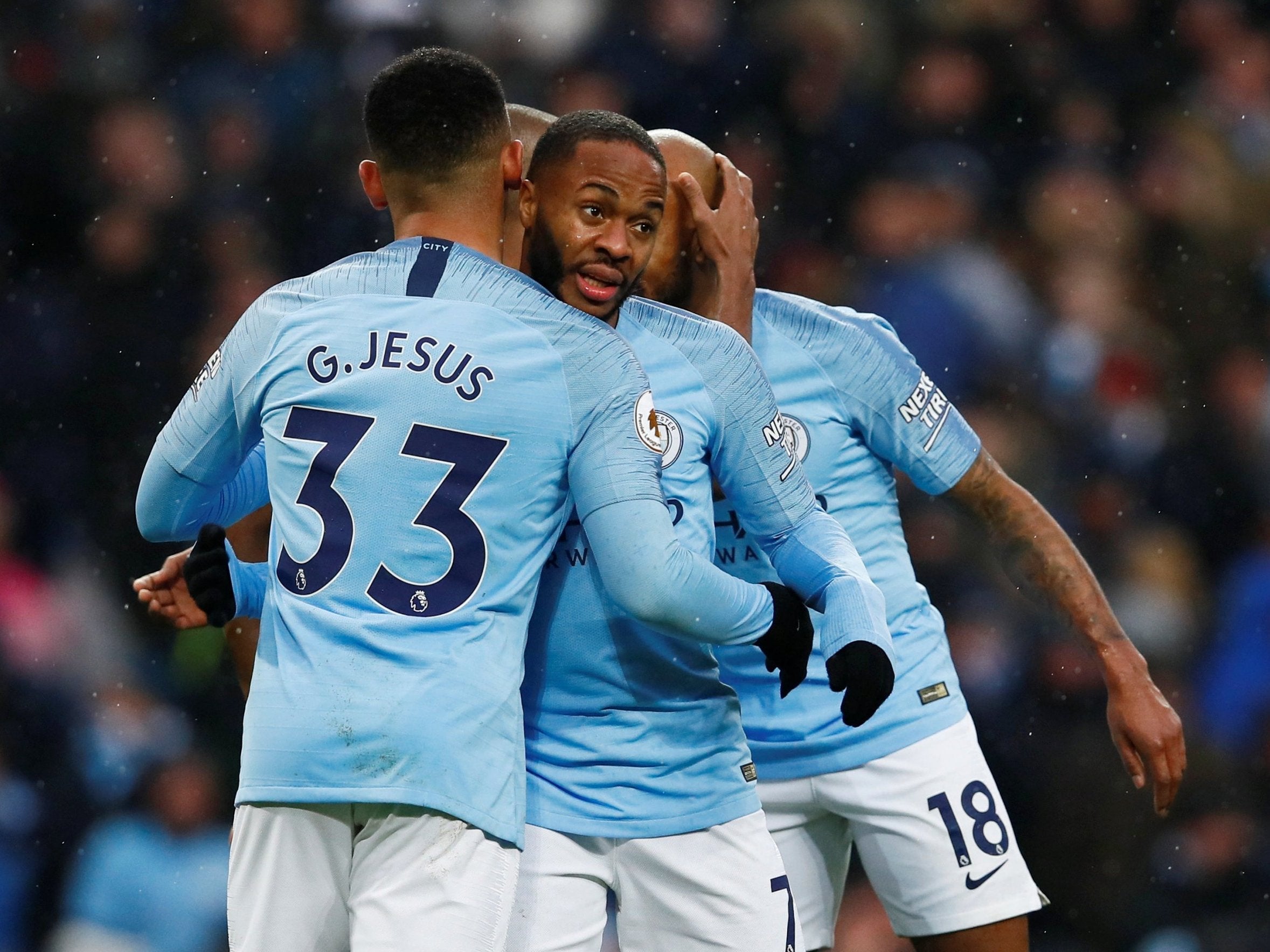 Raheem Sterling came off the bench to score City's third goal