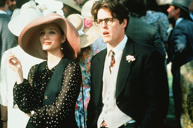 Kristin Scott Thomas and Hugh Grant in 'Four Weddings and a Funeral'