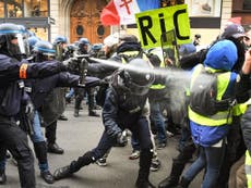 French police fire tear gas in fifth weekend of 'yellow vest' protests