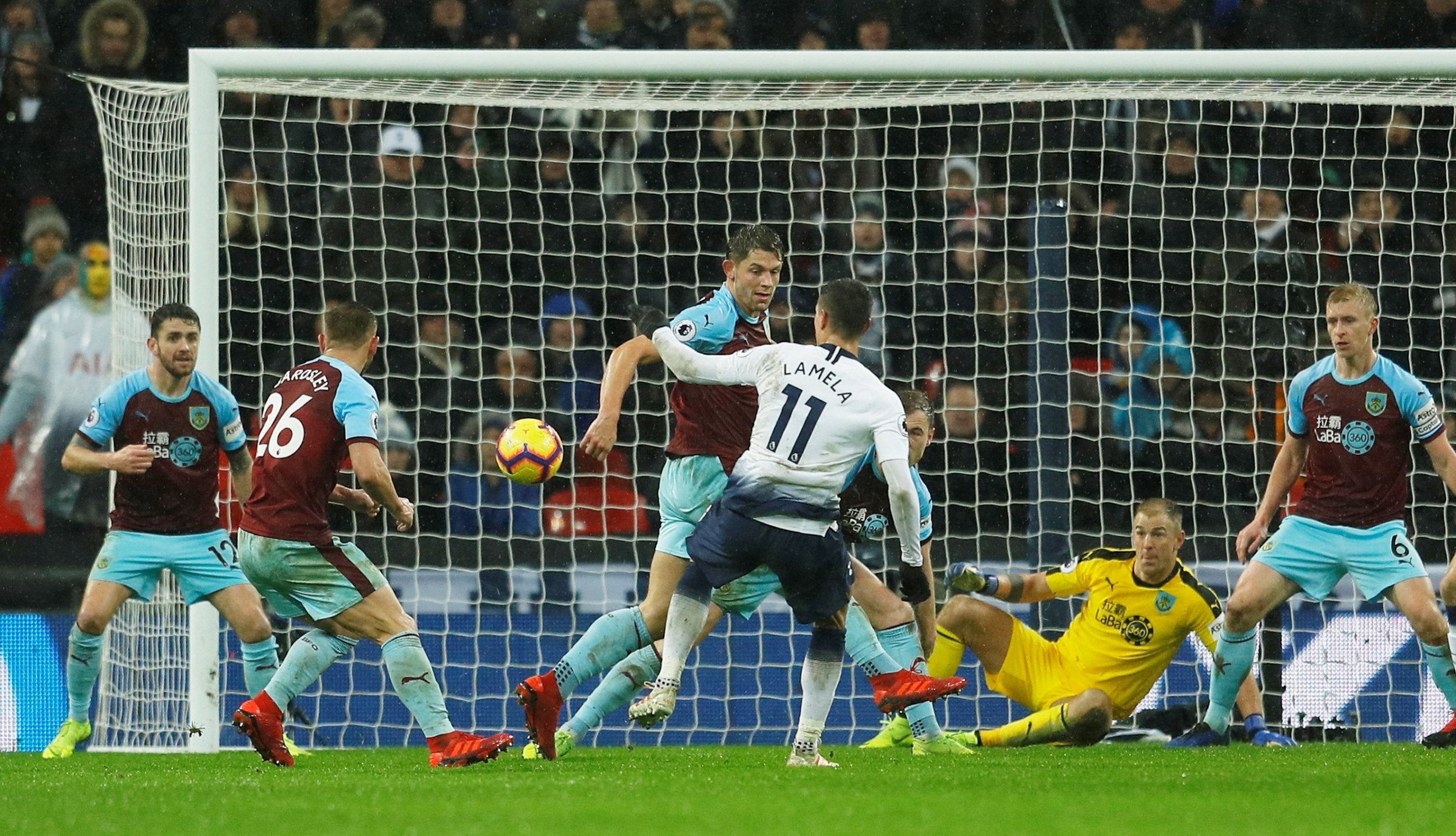 Joe Hart made a brilliant save to deny Erik Lamela with just 15 minutes to play