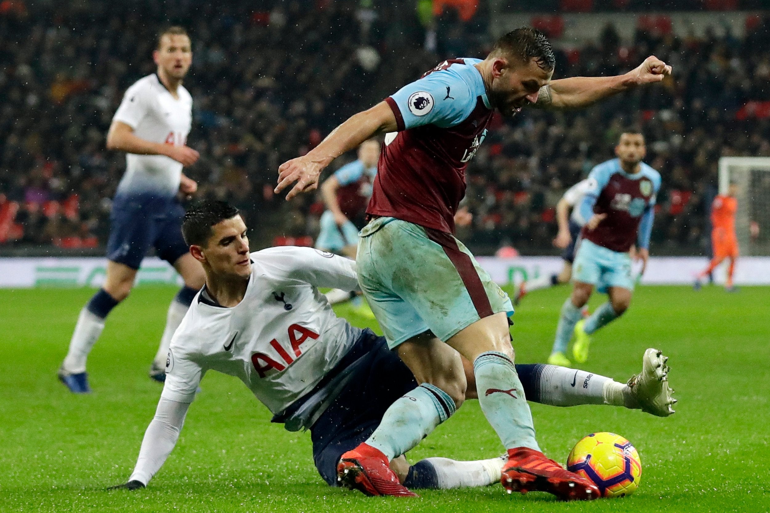 It was a scrappy game in heavy rain at Wembley