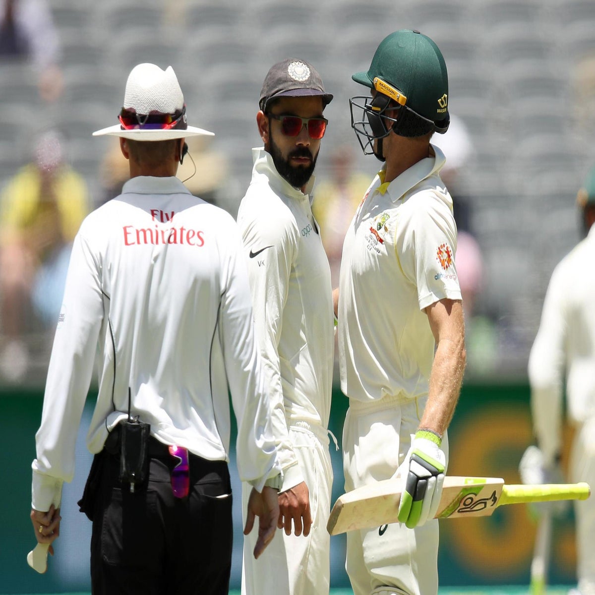 Australia vs India: Virat Kohli and Tim Paine embroiled in heated argument  during second Test in Perth | The Independent | The Independent