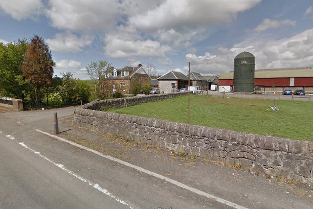 The trailer filled with whisky and gin was taken from Nether Southbar Farm in Inchinnan