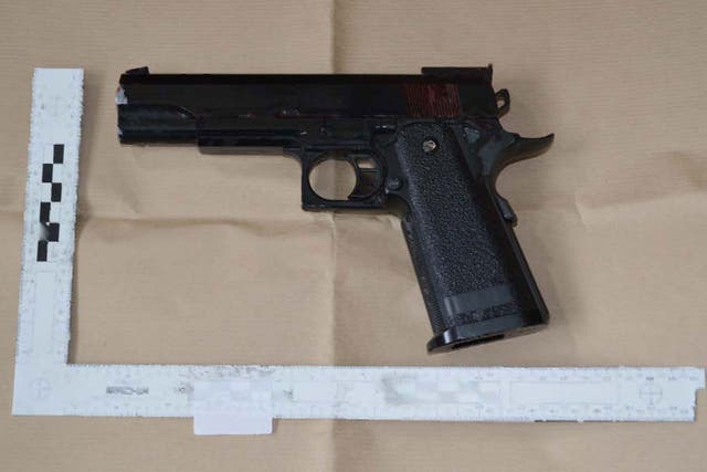 Sudesh Amman, 18, posted a photo online saying 'armed and ready' including a BB gun that had been painted black to look like a real pistol