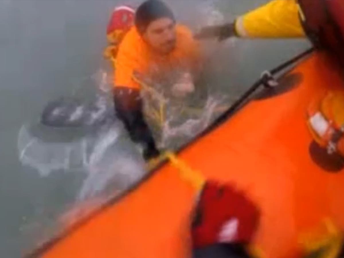 Kayaker rescued in rough seas by lifeboat off Jersey coast