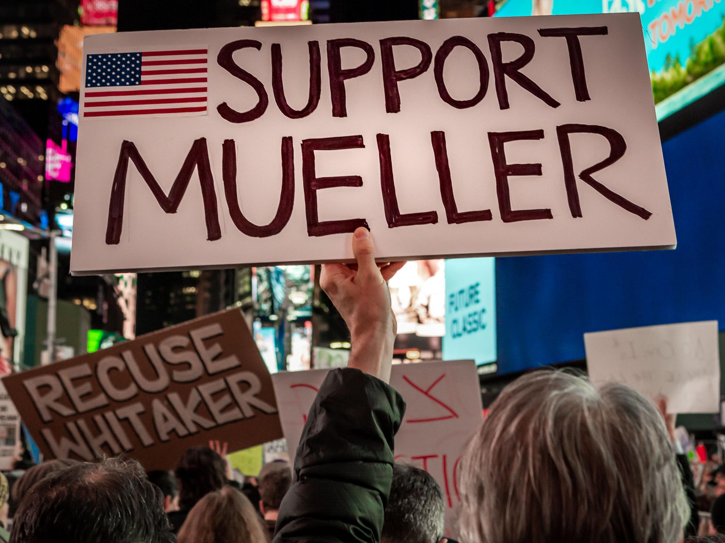Thousands shut down the streets of New York City, after a nationwide call to protect special counsel Robert Mueller