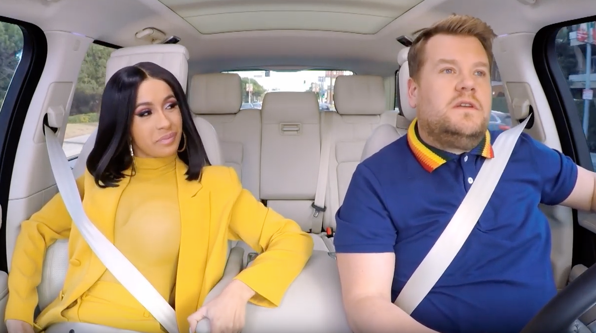 Carpool Karaoke Cardi B takes a driving test and dances with