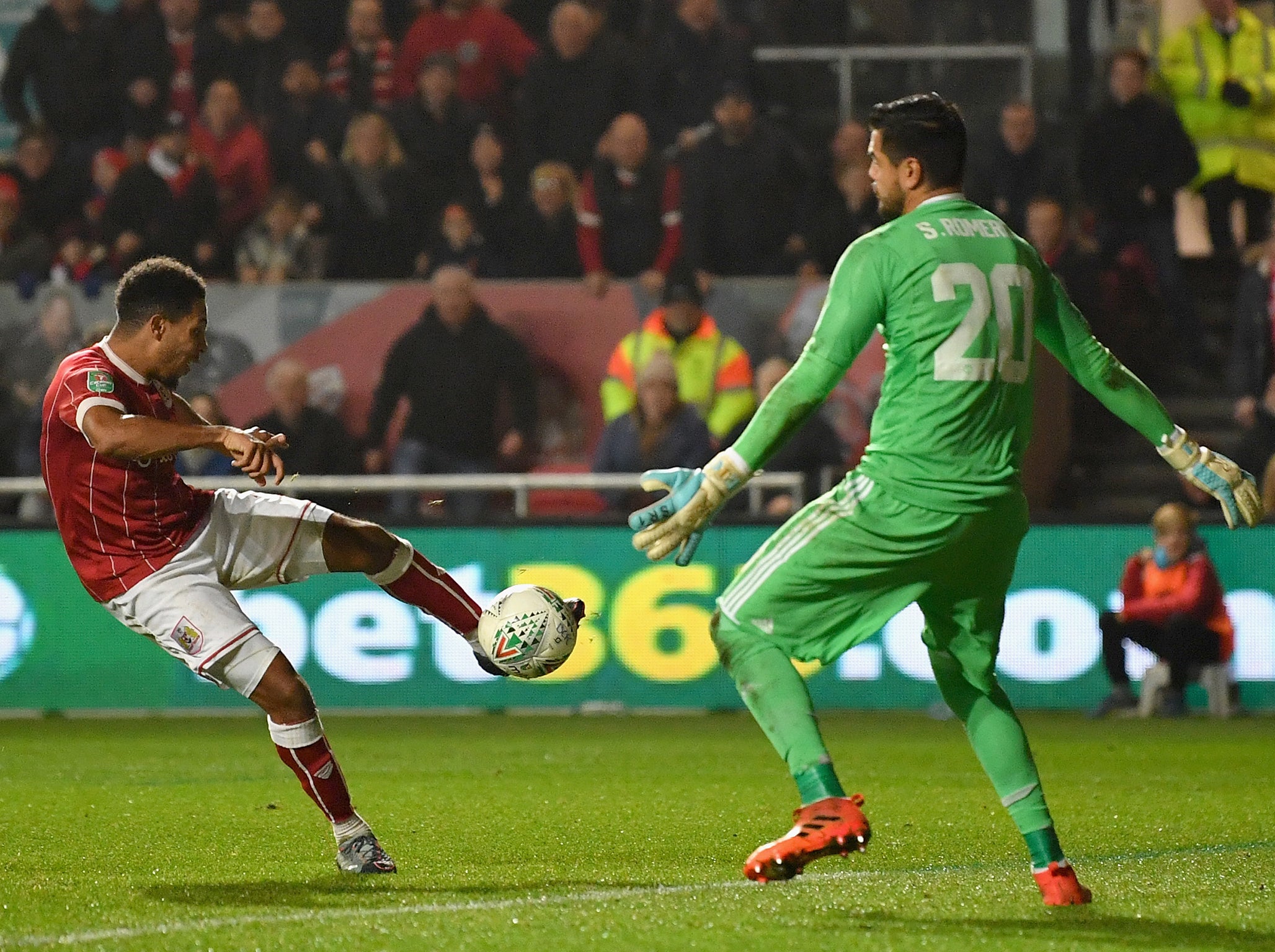 Bristol stunned United in the Carabao Cup