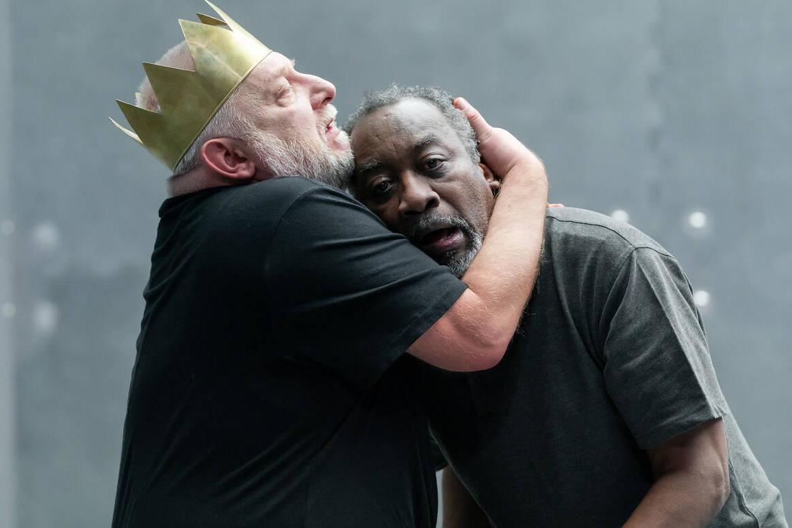 Simon Russell Beale and Joseph Mydell in 'The Tragedy of King Richard the Second'