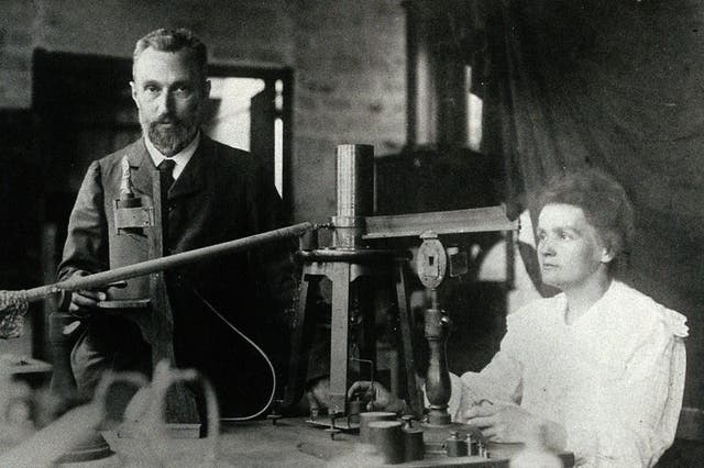 Marie and Pierre Curie spent many hours working with corrosive substances in a cold and damp shed