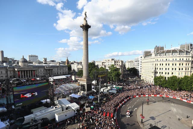 F1 Live was held in and around London's Trafalgar Square in July of last year