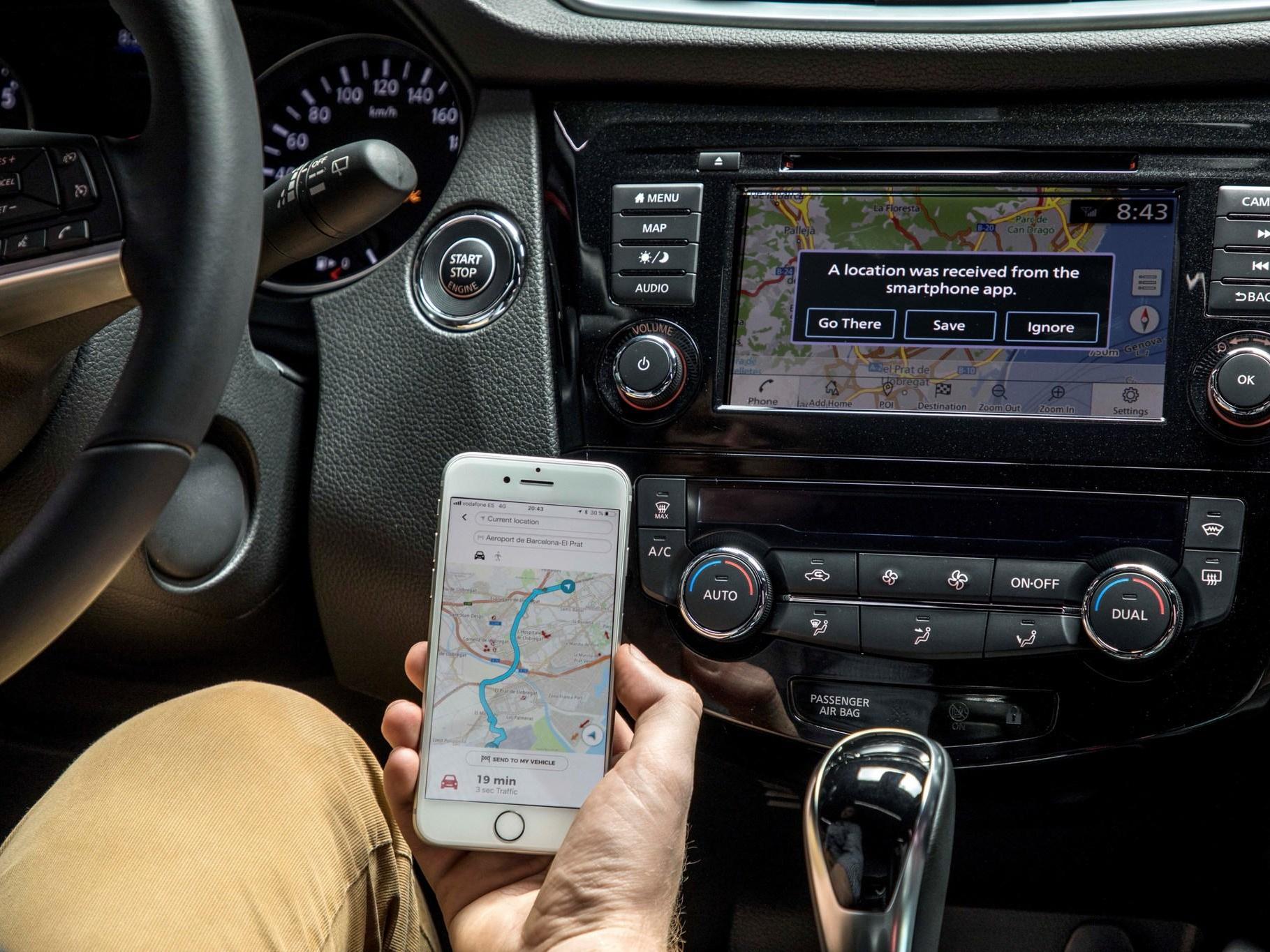 Many smartphones allow motorists to track the location of their car from an app