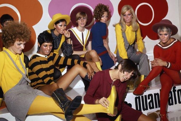 Mary Quant and models at the Quant Afoot footwear collection launch, 1967 (V&amp;A)