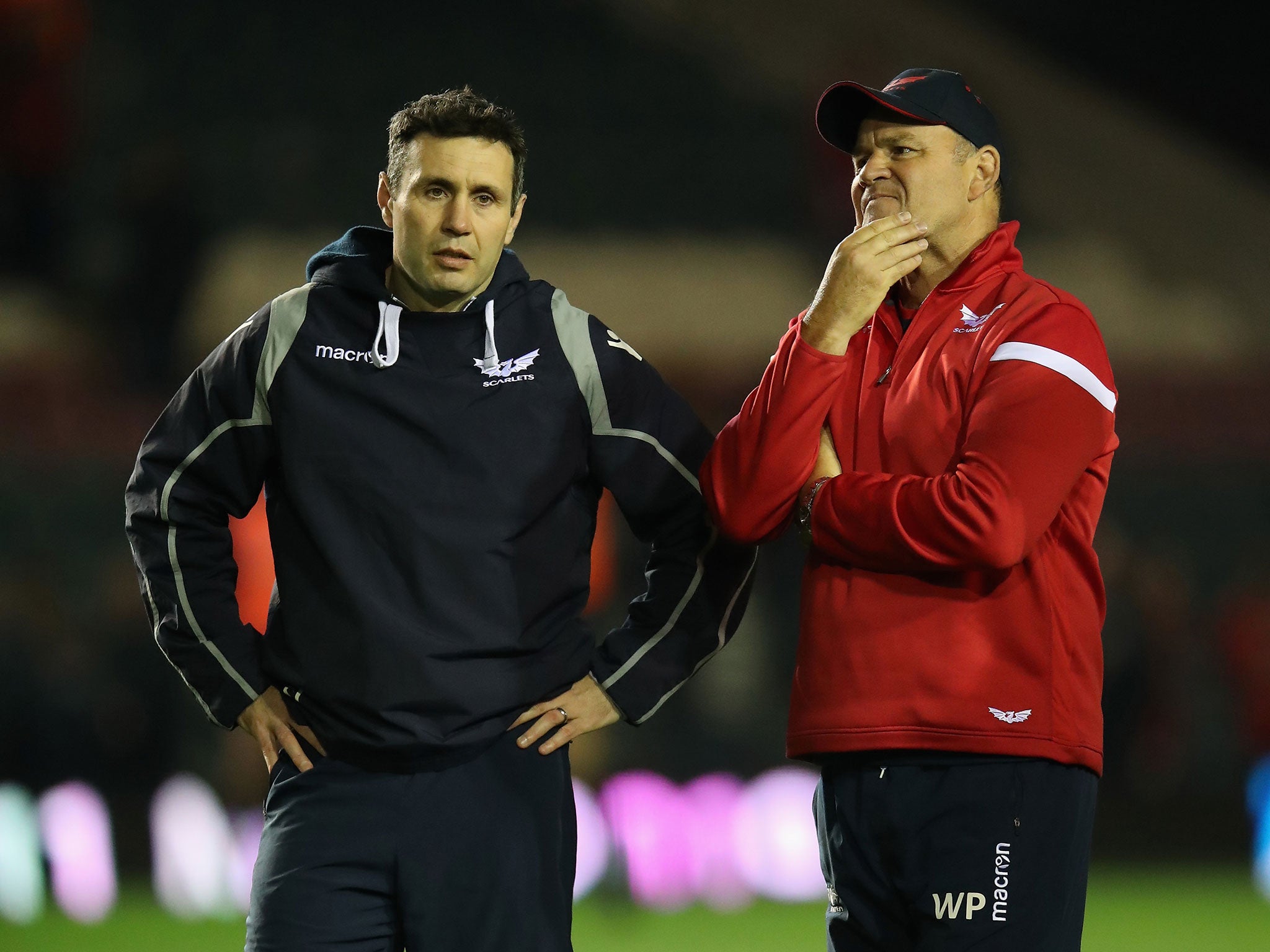 Stephen Jones (left) will follow Wayne Pivac into the Wales set-up
