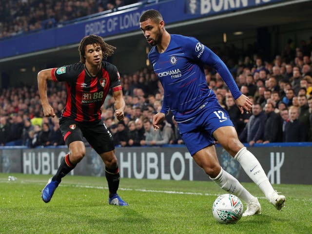 Ruben Loftus-Cheek takes on Nathan Ake