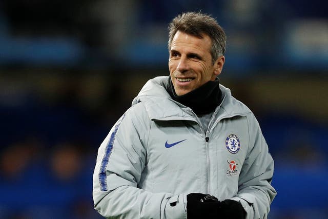 Gianfranco Zola called on Chelsea fans to behave when they visit Wembley