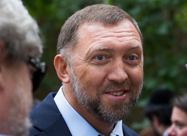 Russian metals magnate Oleg Deripaska attends Independence Day celebrations at Spaso House, the residence of the American Ambassador, in Moscow