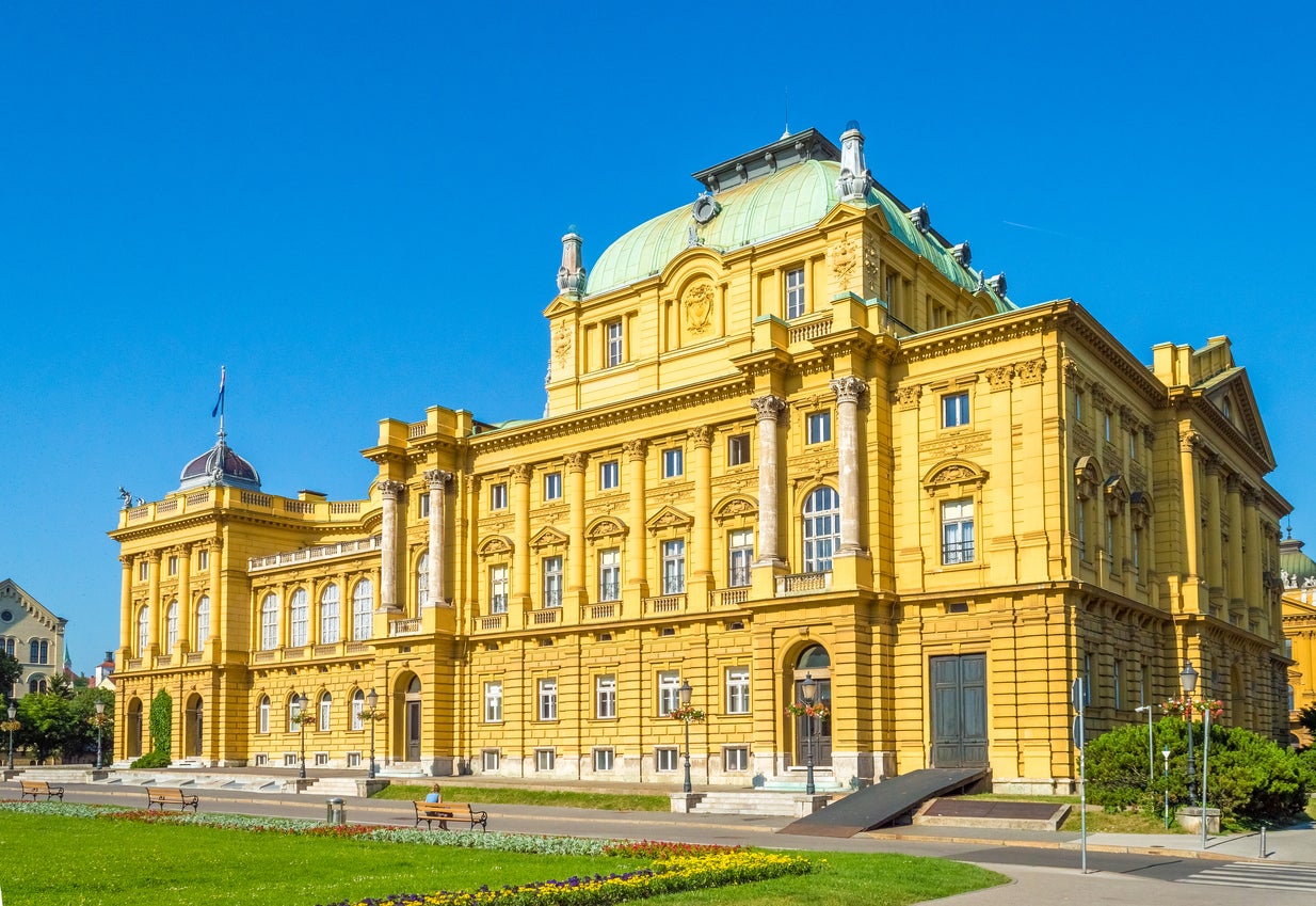 The Croatian National Theatre is worth visiting just for the exterior (Getty)