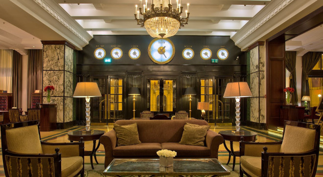 The Esplanade Zagreb Hotel retains Art Deco features