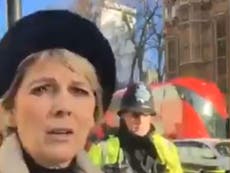 Far-right ‘yellow vest’ Brexiteers chase Anna Soubry shouting traitor