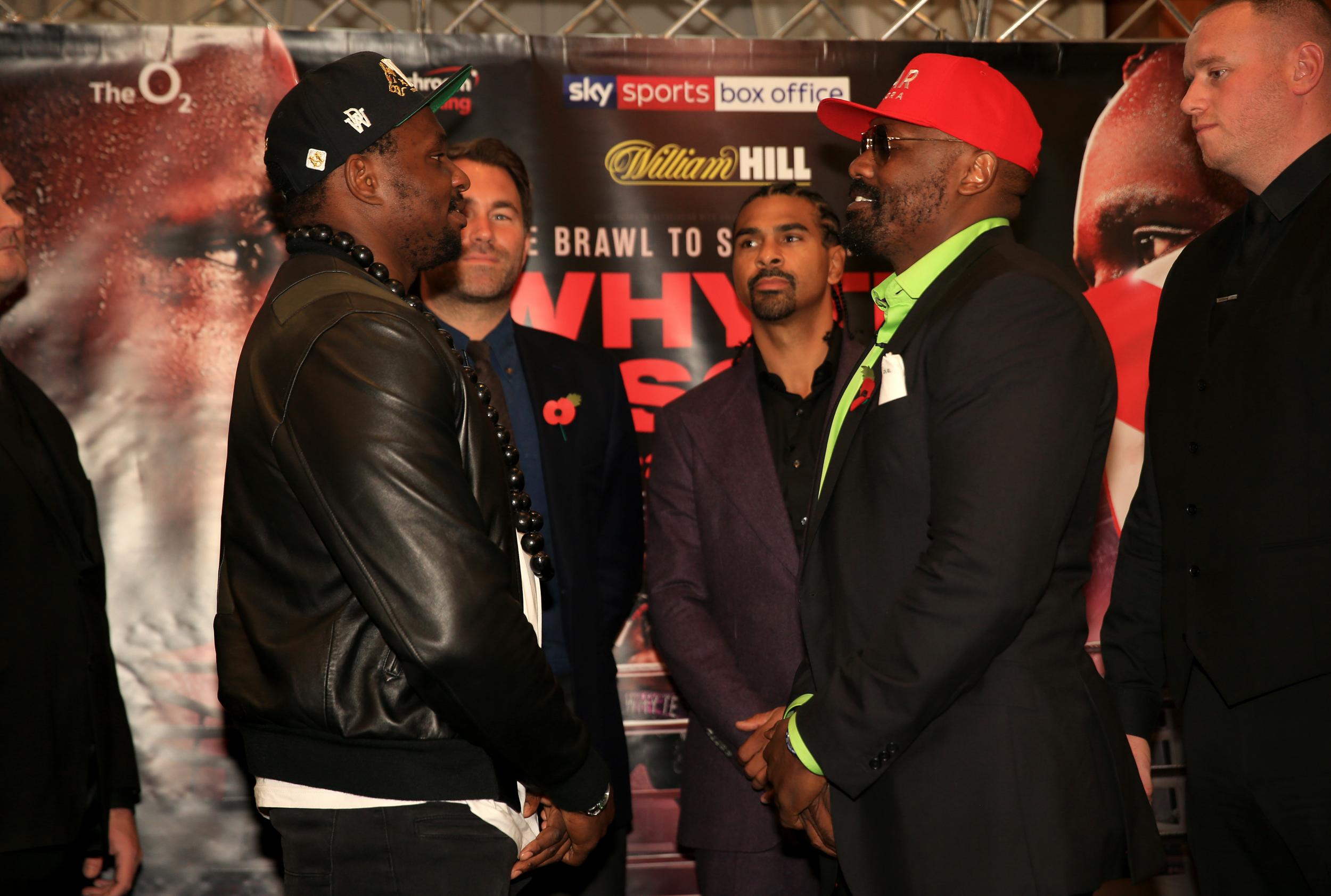 Whyte and Chisora are out to settle scores from their first bout in 2016