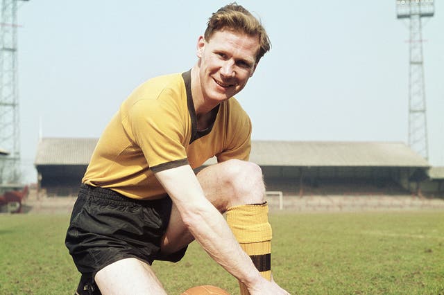 Slater in 1960: he made 339 appearances for Wolverhampton Wanderers, without a single booking