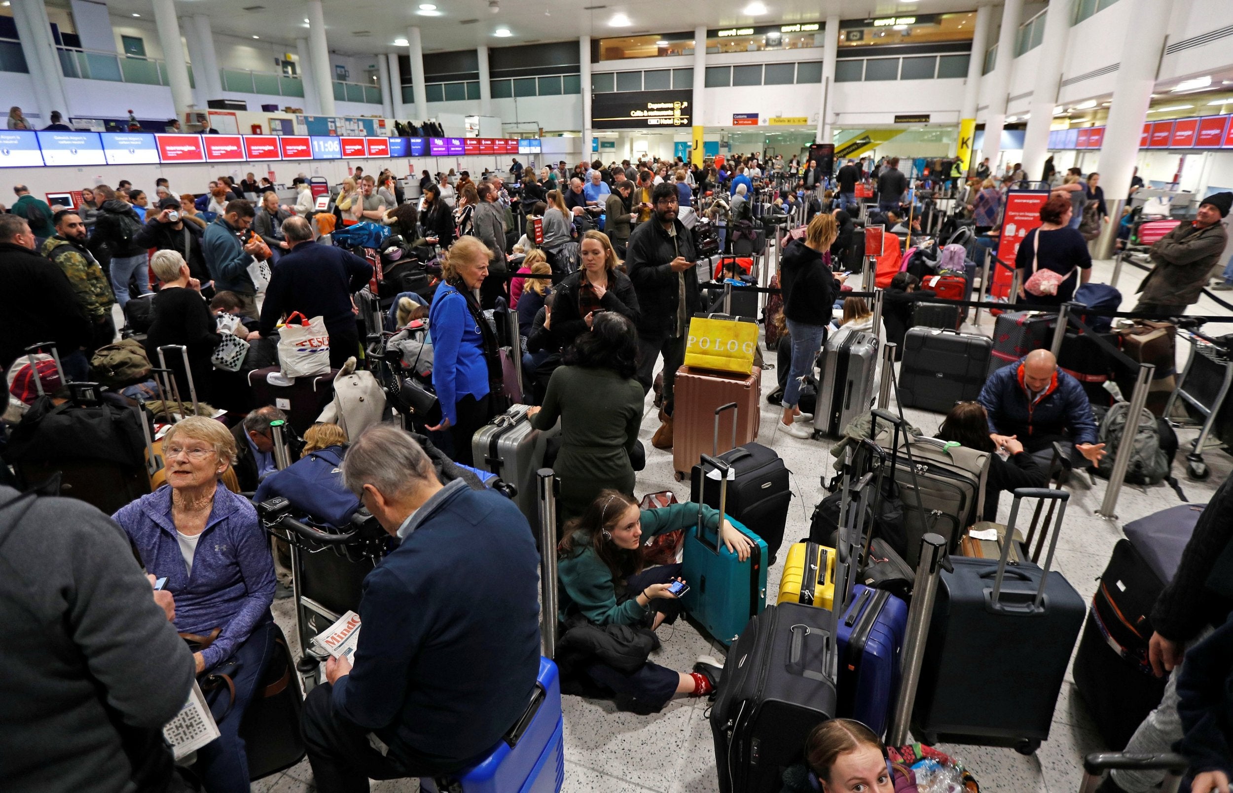 Thousands of passengers were stranded at the Sussex airport this week