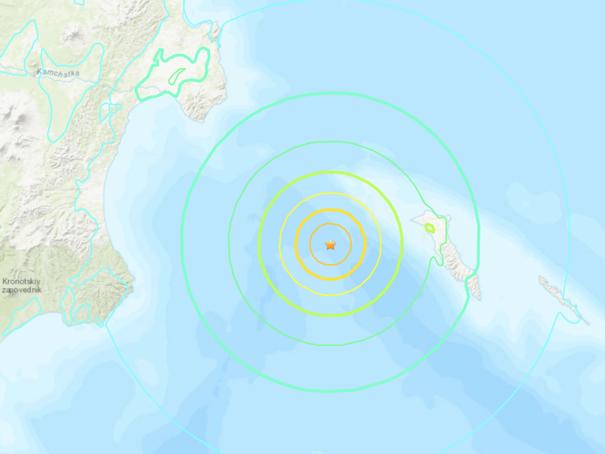 The earthquake stuck about 55 miles off the coast