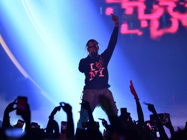 Travis Scott performs in New York in 2018