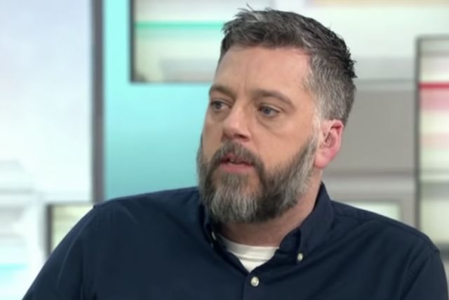 Iain Lee (pictured in an earlier broadcast of Good Morning Britain) kept a suicidal caller on the phone for half an hour on his radio show, until emergency services arrived to assist the man.