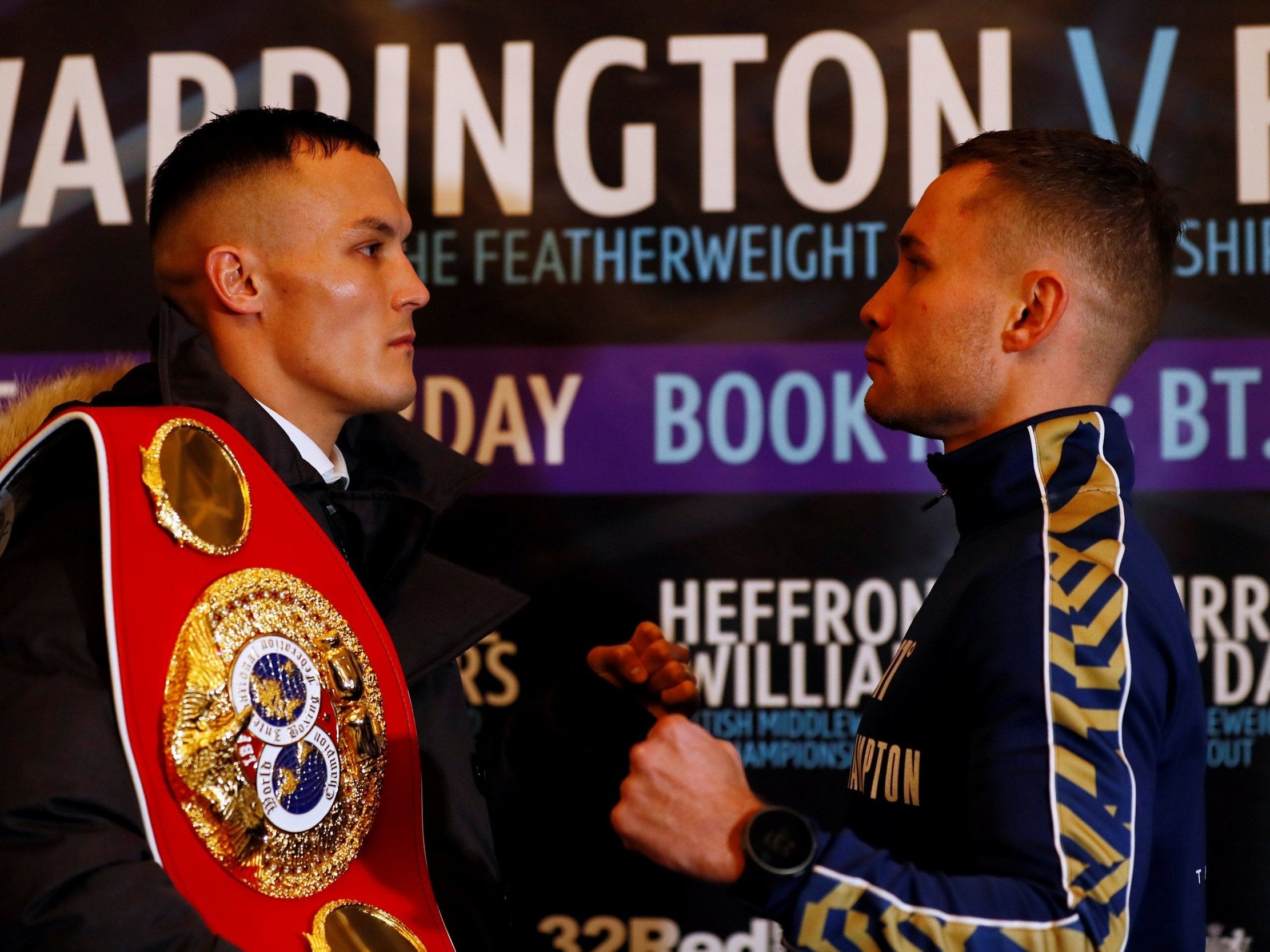 Josh Warrington and Carl Frampton go head to head after the press conference