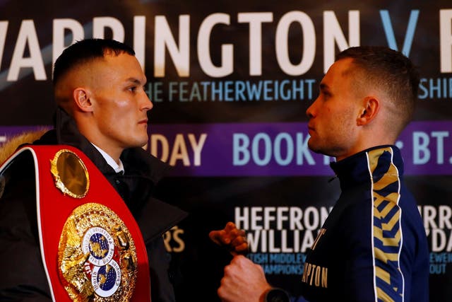 Josh Warrington and Carl Frampton go head to head after the press conference