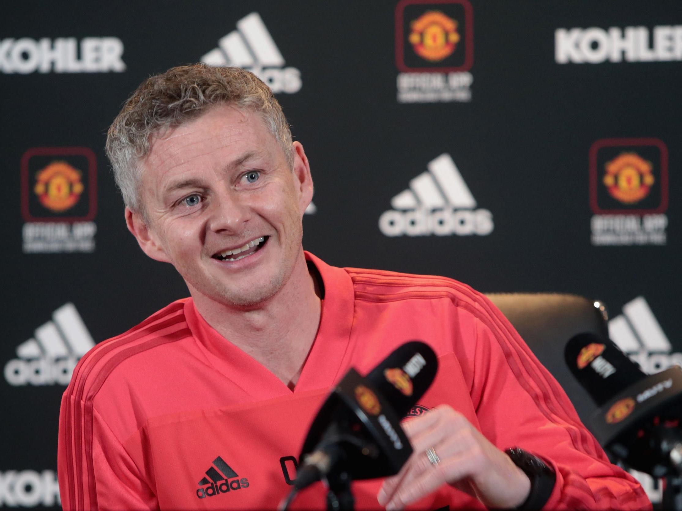 Caretaker manager Ole Gunnar Solskjaer of Manchester United