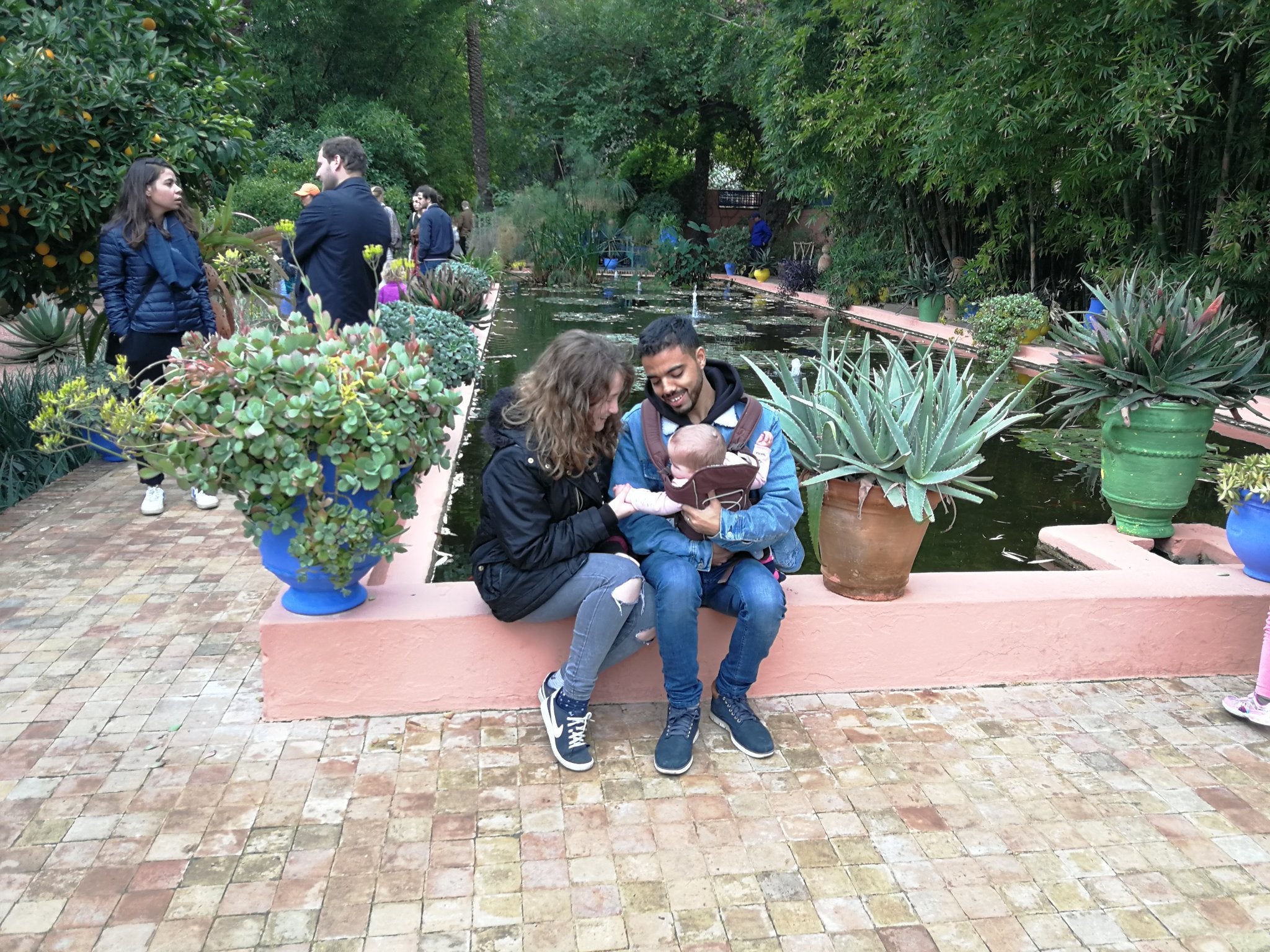Abderrahman met his baby daughter for the first time in November when she was able to visit him for three days in Morocco