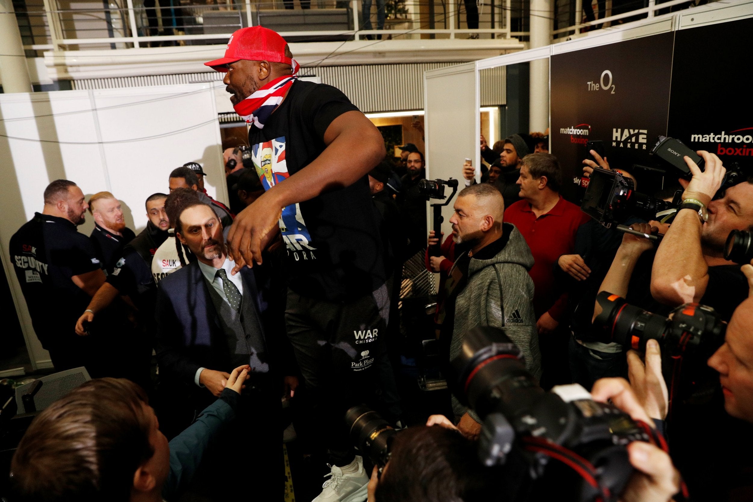 Dereck Chisora scuffled outside of the weigh-in
