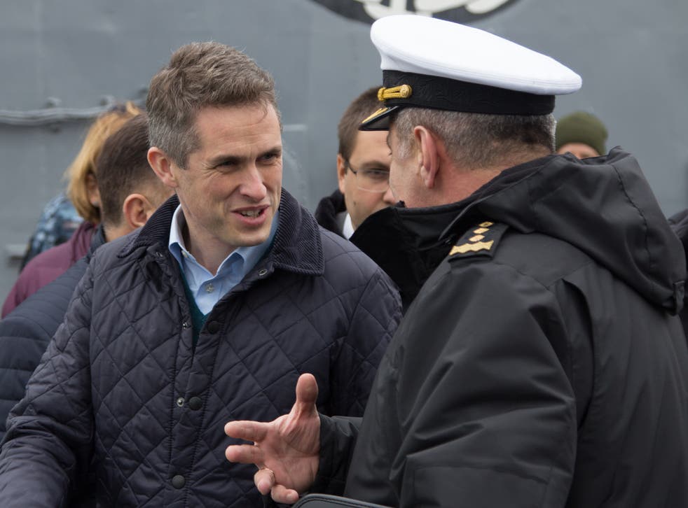 Defence Secretary Gavin Williamson speaks to his Ukrainian counterpart Stepan Poltorak in Odessa.