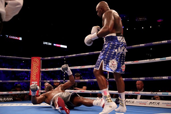 Whyte blindsided Chisora with a left-hook in the eleventh round