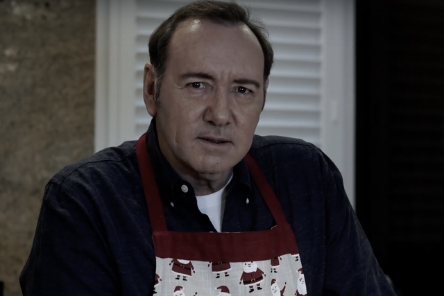 The 59-year-old actor delivered his monologue in the persona and style of Frank Underwood
