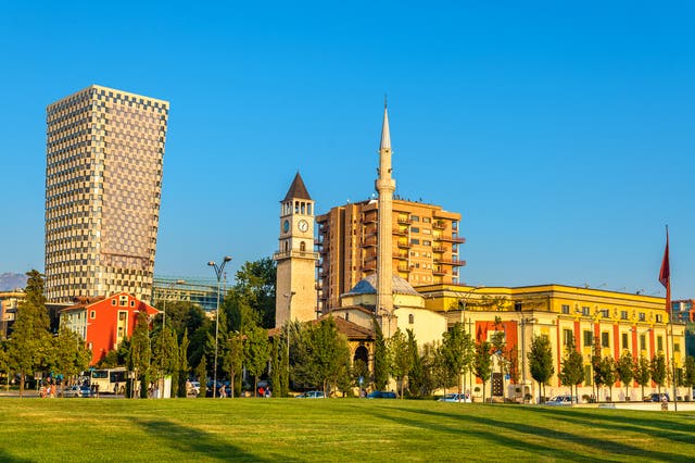 Tirana is a big feature of Albania's plan to improve infrastructure