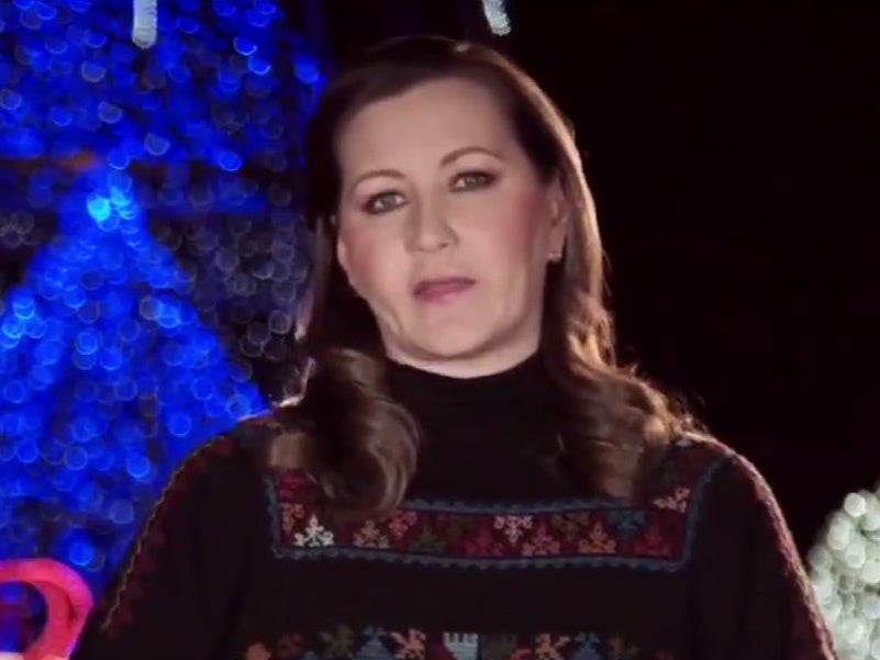 Puebla state governor Martha Erika Alonso gave a Christmas video message at the weekend
