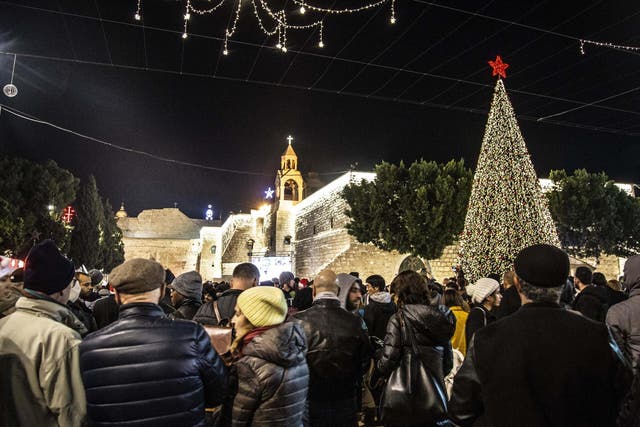 Christian Palestinians celebrate Christmas in Bethlehem